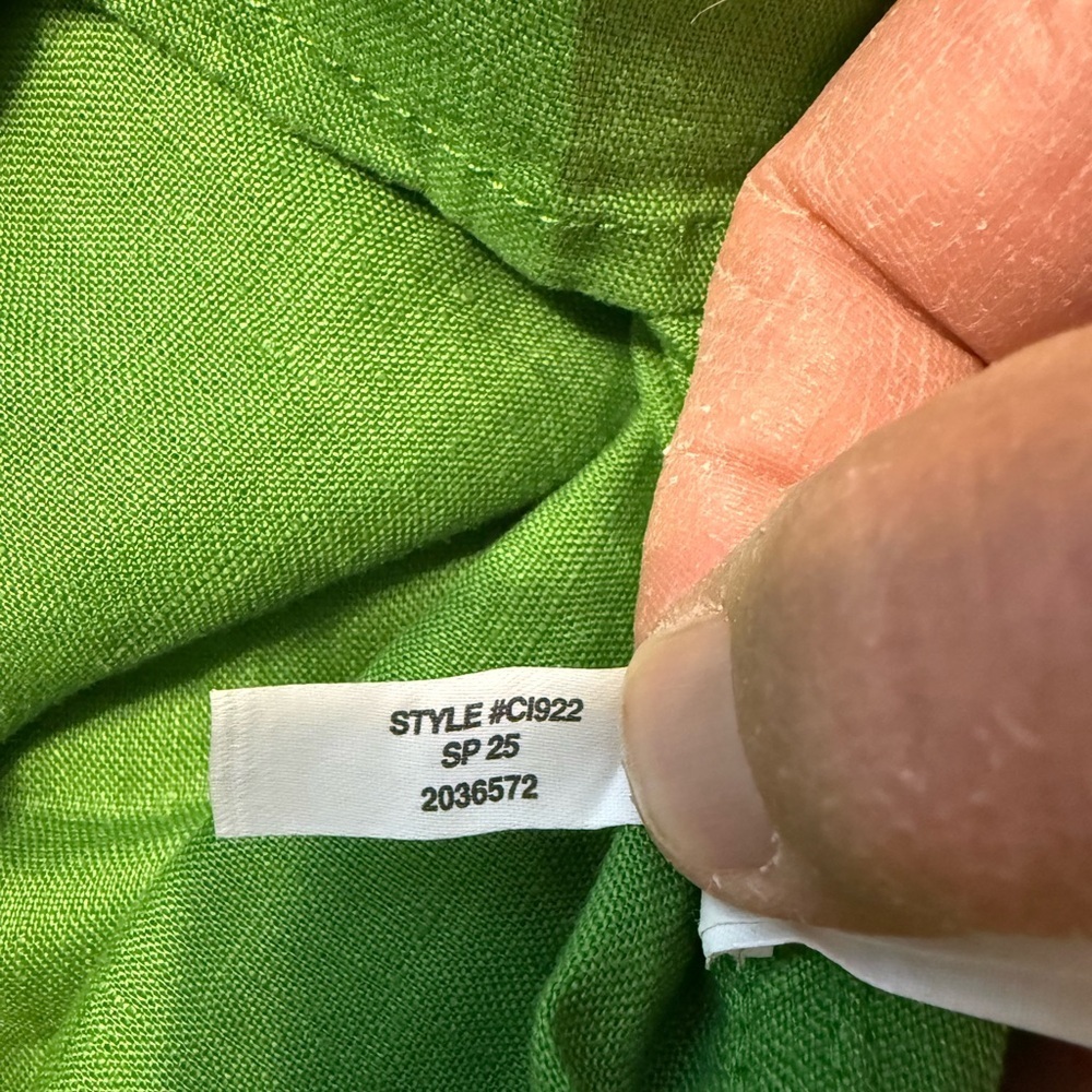 J. Crew Womens Petra Mini Linen Dress NWT XXS Kelly Green - Picture 7 of 10